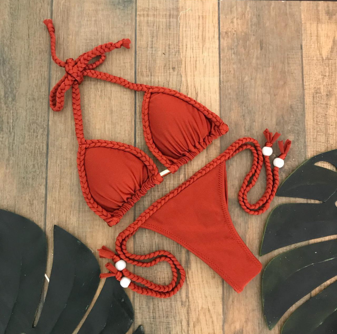 Bikini Trança Red Ochre