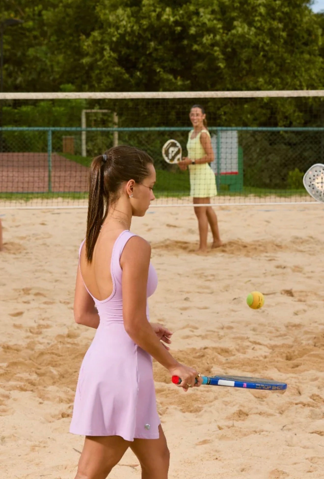 Brisa Glossy Dress Satin