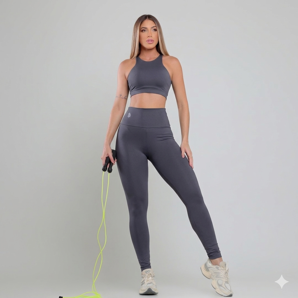 Arcos da Lapa Legging Set - Dark Gray