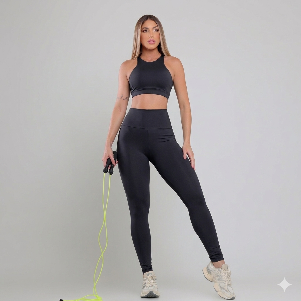 Lapa Arches Legging Set - Black
