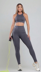 Arcos da Lapa Legging Set - Dark Gray