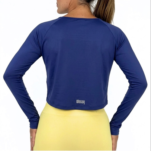 2-in-1 Wrap Crop - Navy