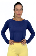 2-in-1 Wrap Crop - Navy
