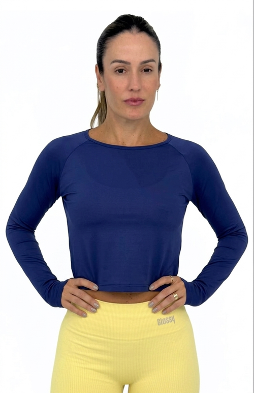 2-in-1 Wrap Crop - Navy