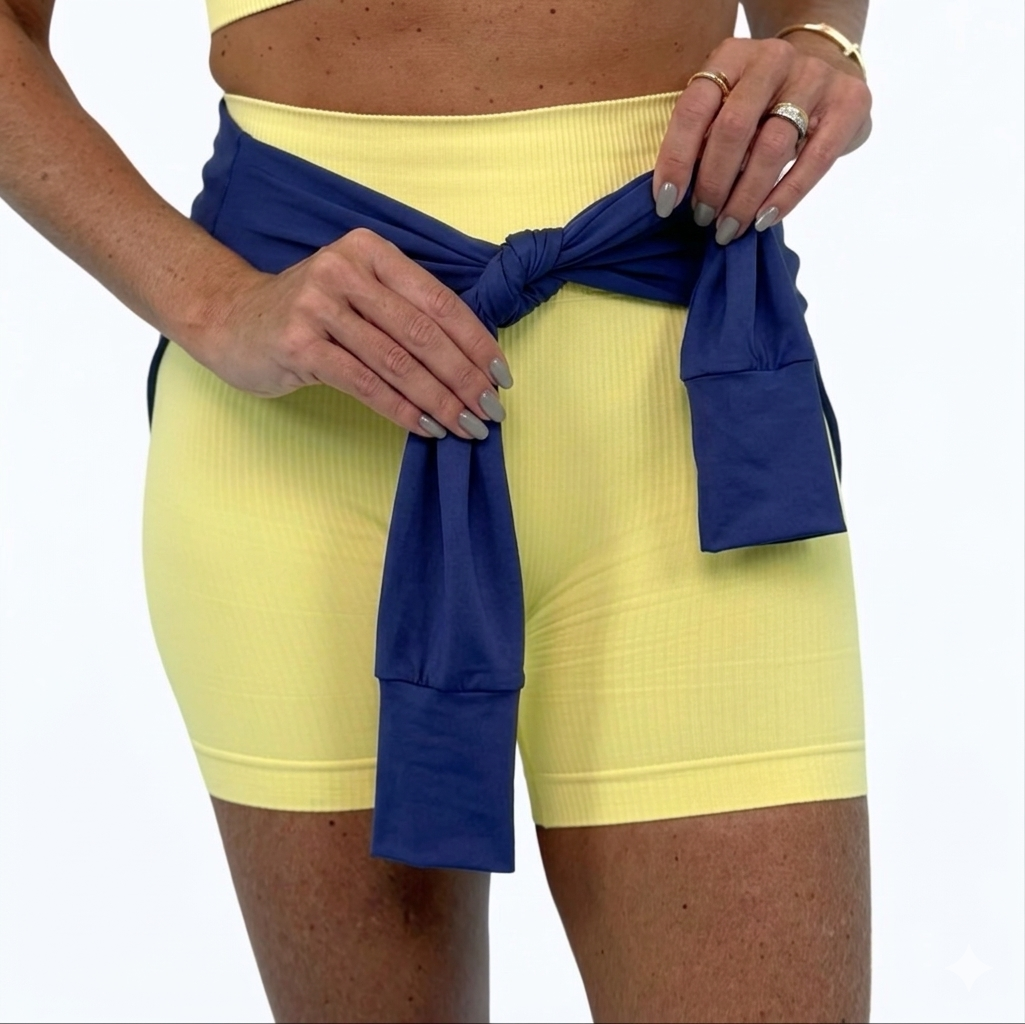 2-in-1 Wrap Crop - Navy