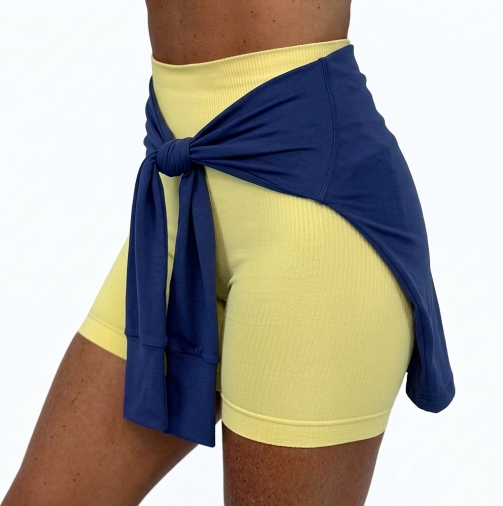 2-in-1 Wrap Crop - Navy