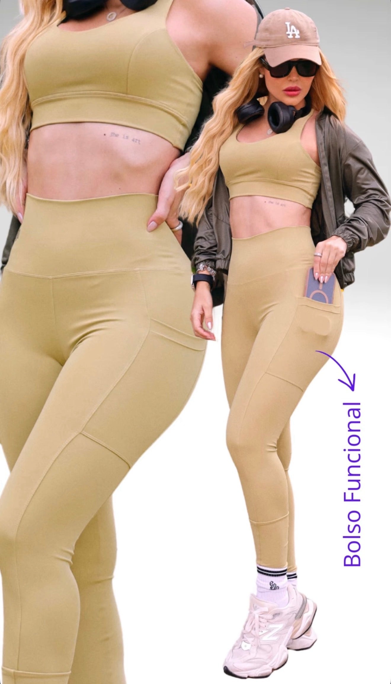 Aura Davila Legging Set - Foliage