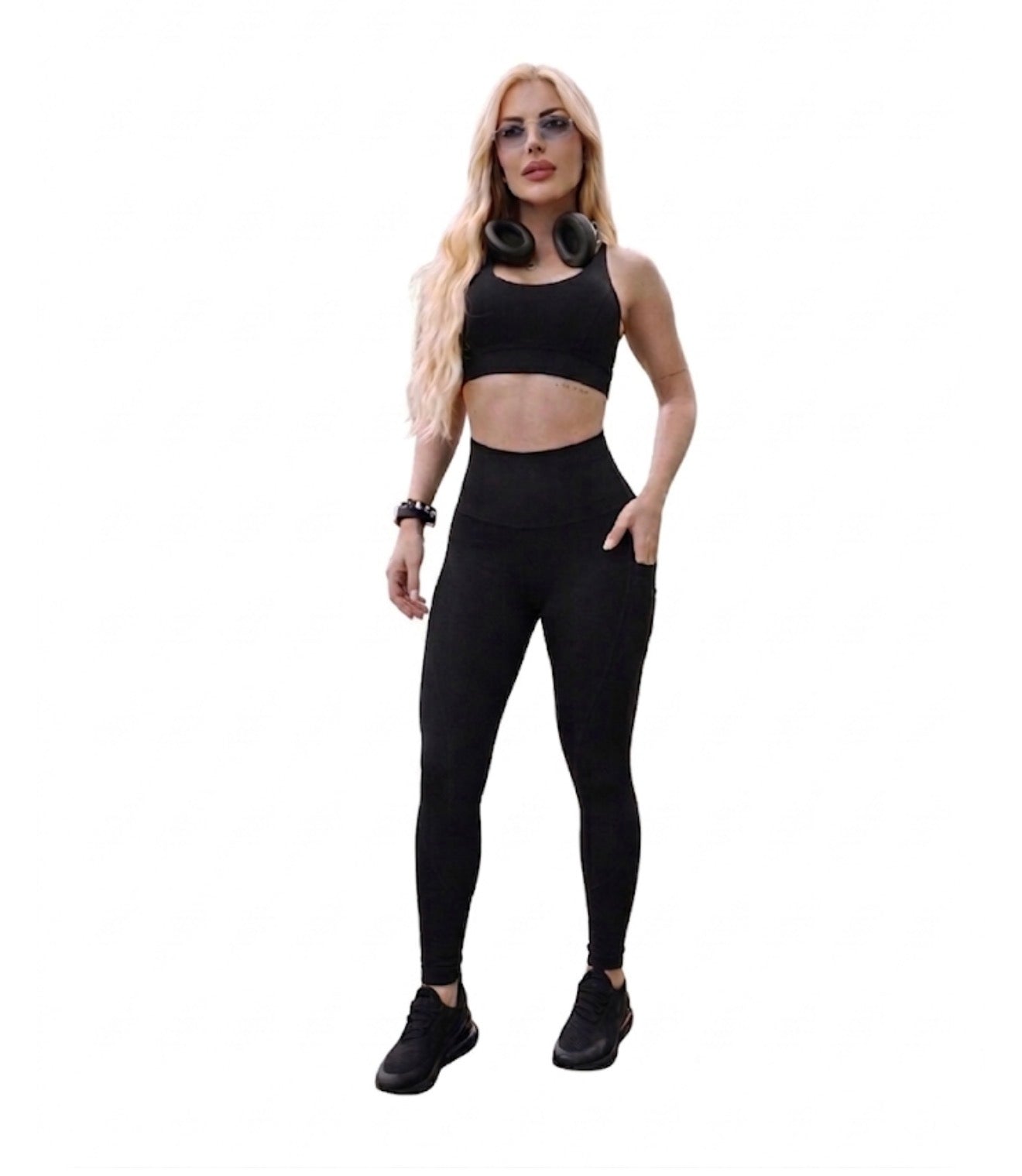 Aura Davila Legging Set - Black