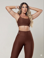 Copacabana Legging Set - Roasted Coffee