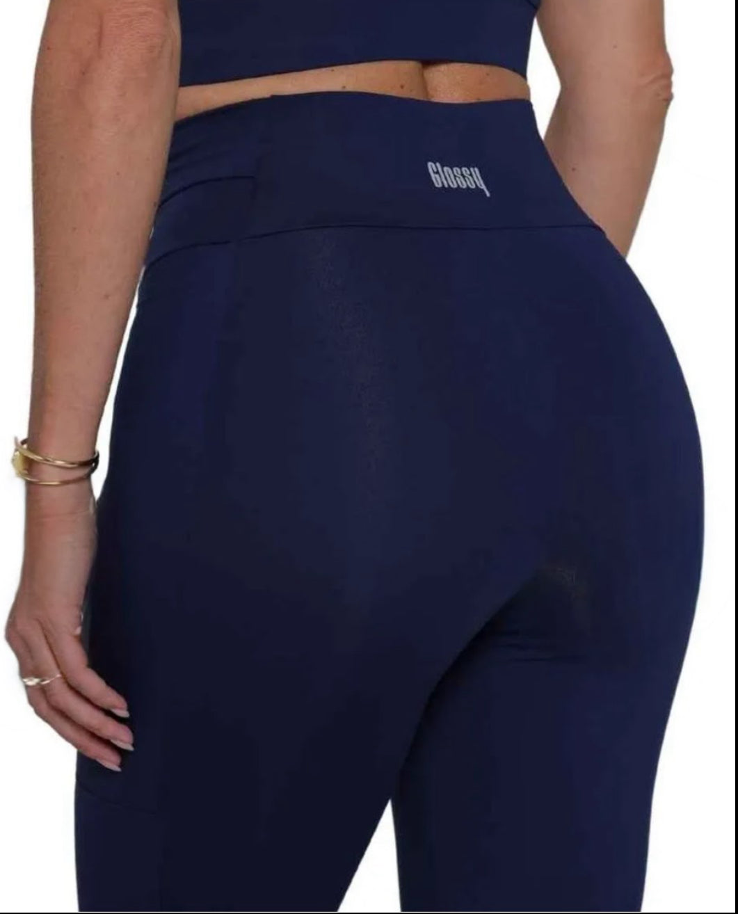 Legging Race Glossy Navy
