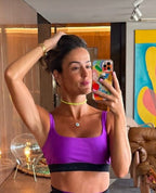 Top Glossy Fuchsia / Black