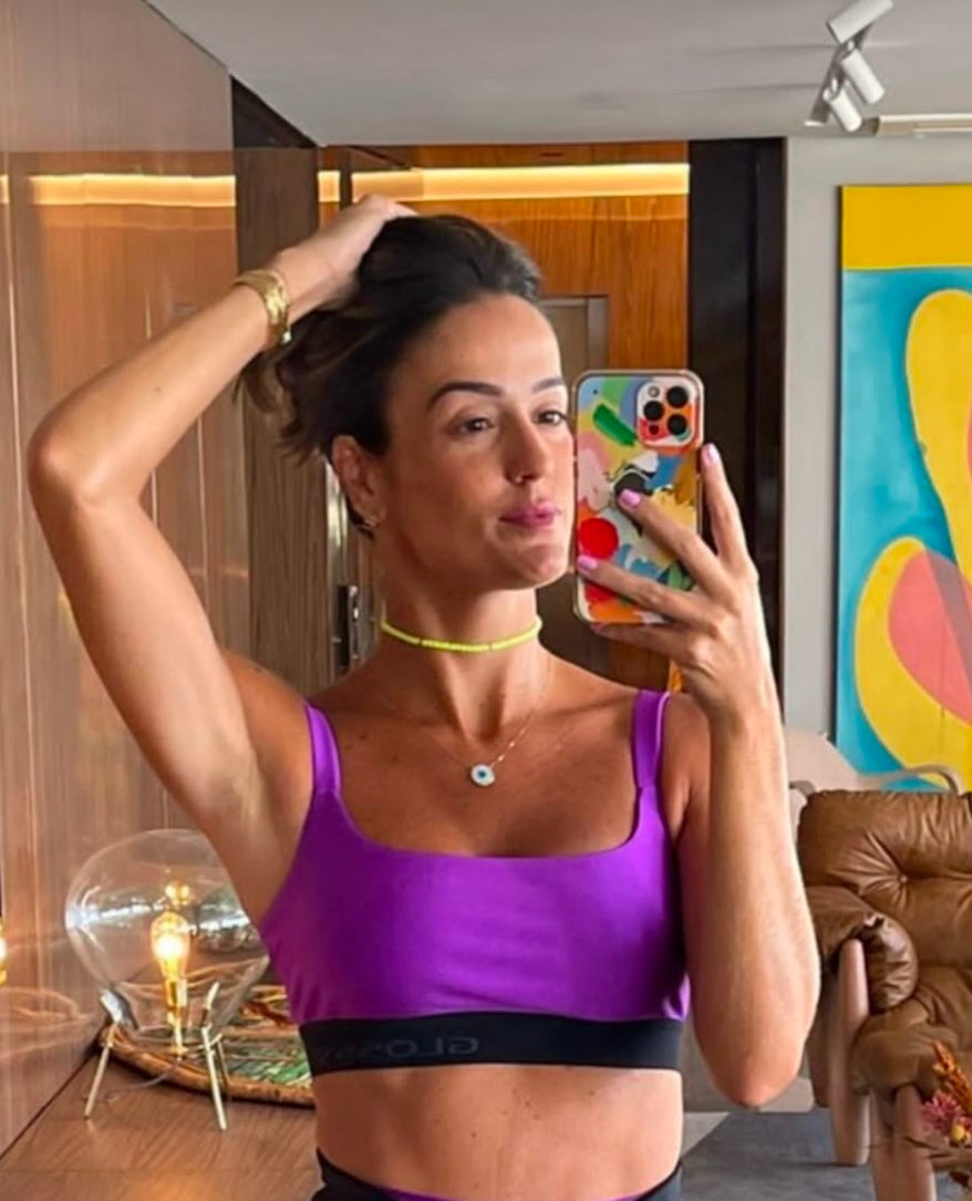 Top Glossy Fuchsia / Black