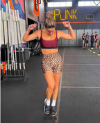 Shorts Glossy Onça