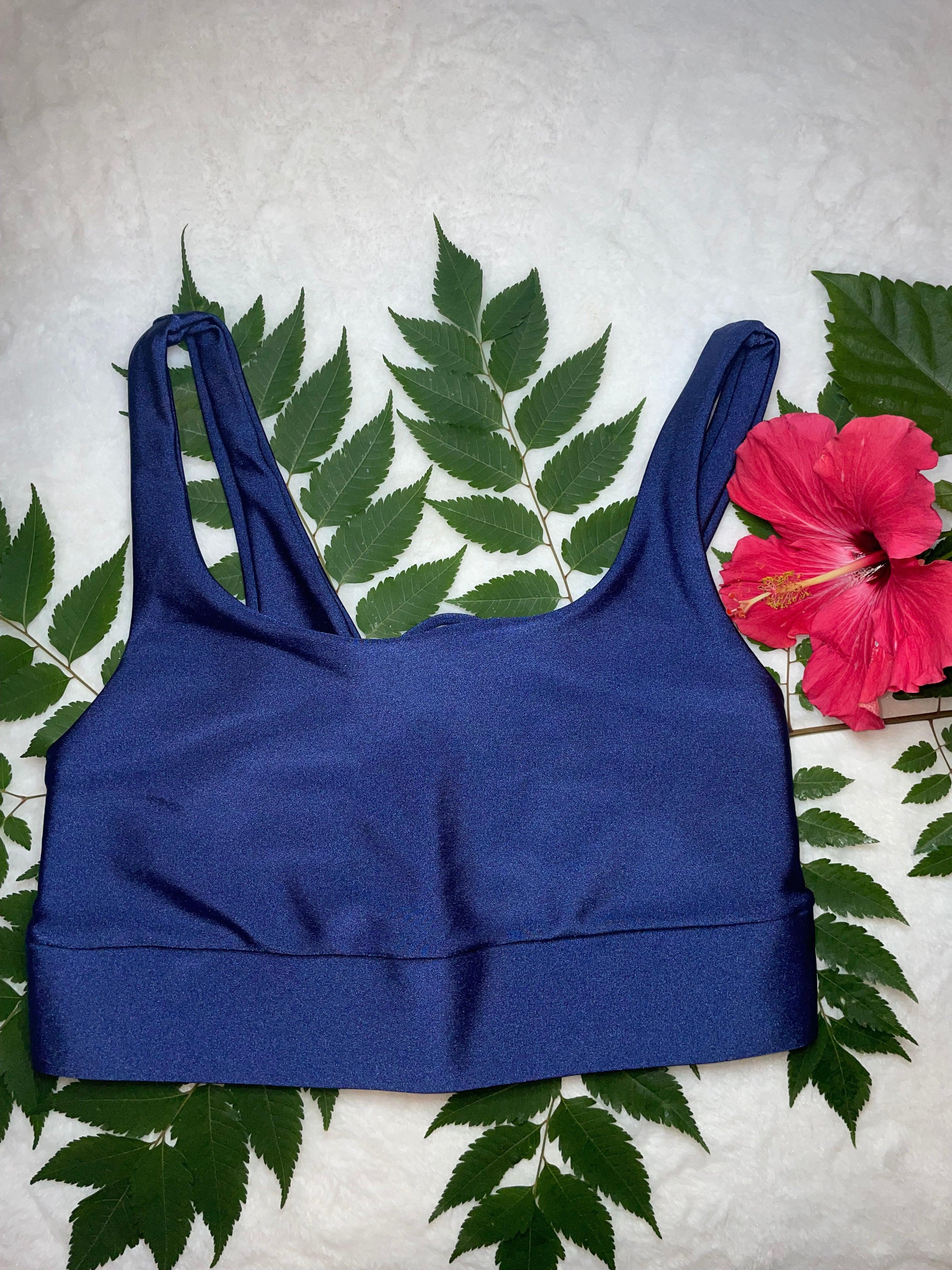 Top Live Glossy Blue Jeans - LubyLu