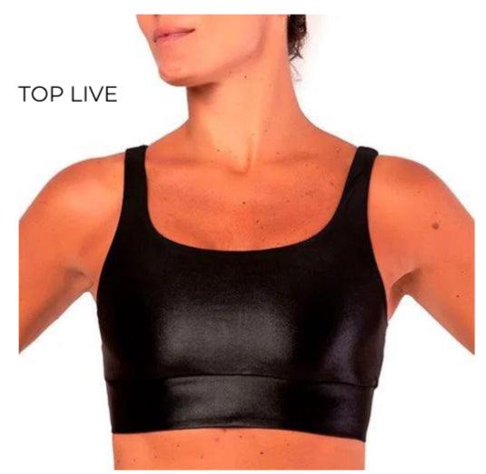 Top Live Glossy Cirre Preto - LubyLu