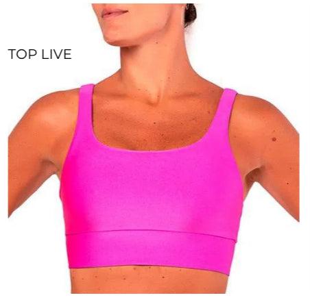 Top Live Glossy Rosa Bikini - LubyLu