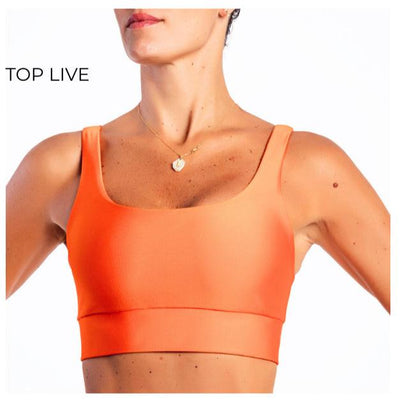 Top Live Glossy Tangerina Neon - LubyLu