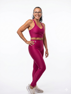 Arpoador Braided Legging Set - Cherry