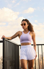 Top Trapézio Glossy Lilac