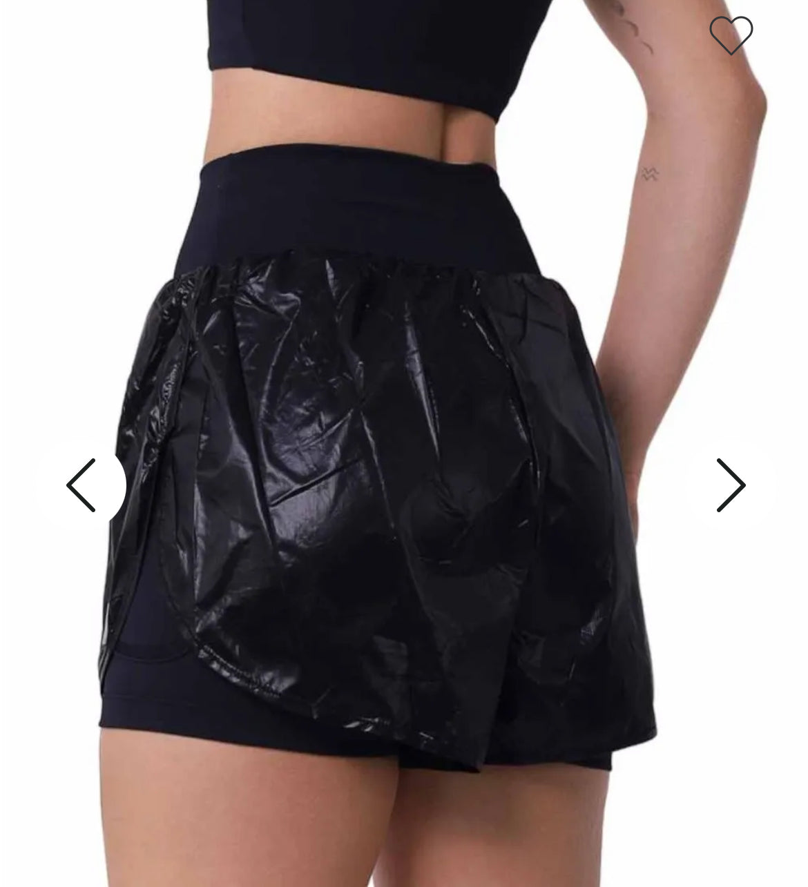 Short Pocket Glossy Preto
