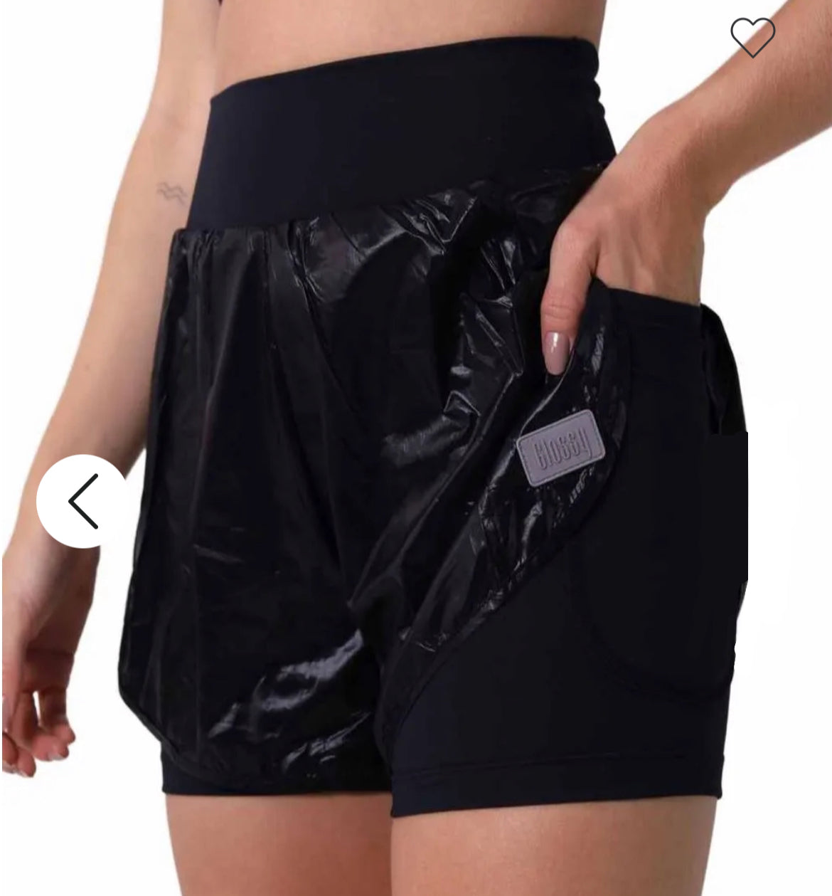 Short Pocket Glossy Black