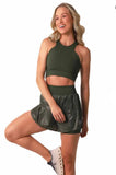 Top Trapézio Glossy Croco