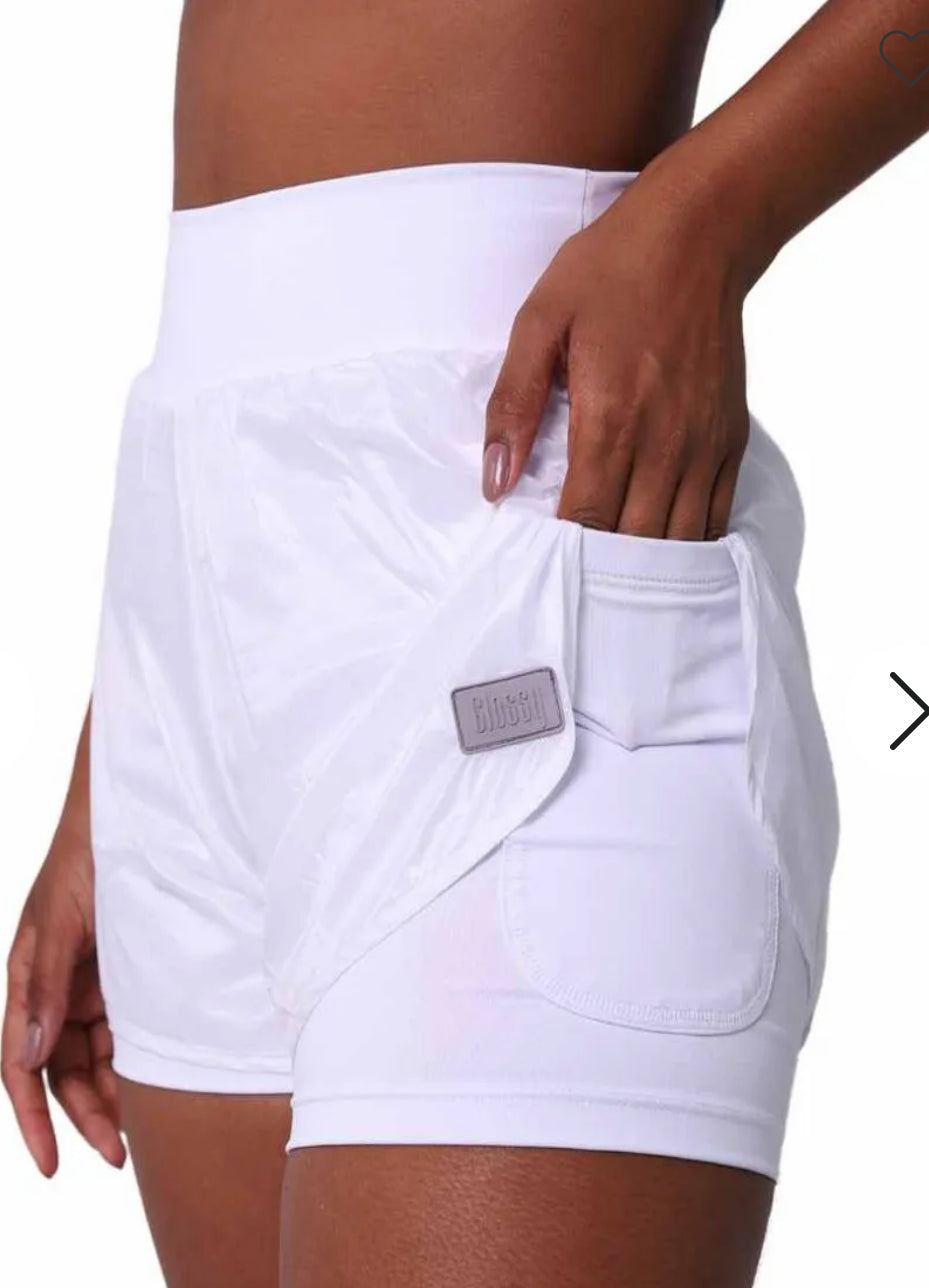 Short Pocket Glossy White