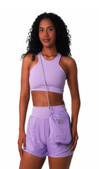 Top Trapézio Glossy Lilac