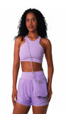 Top Trapézio Glossy Lilás