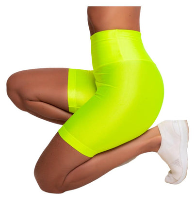 Shorts Glossy Lima Neon - LubyLu