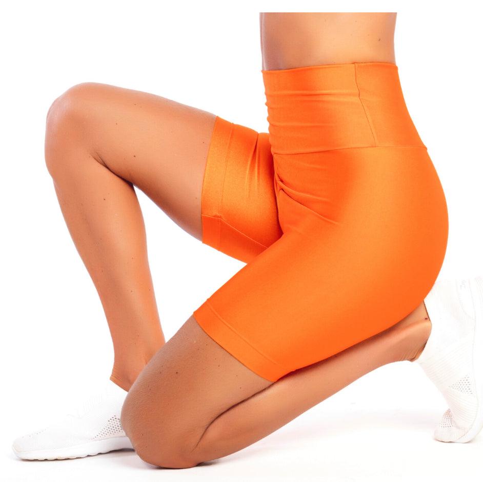 Shorts Glossy Tangerina Neon - LubyLu