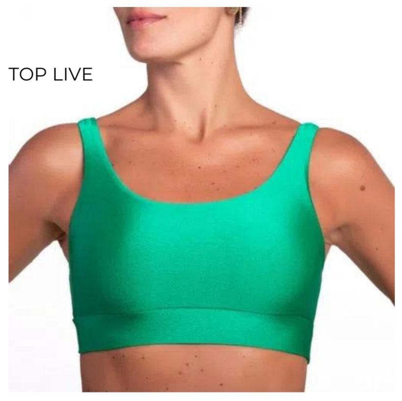 Top Live Glossy Verde Bandeira - LubyLu