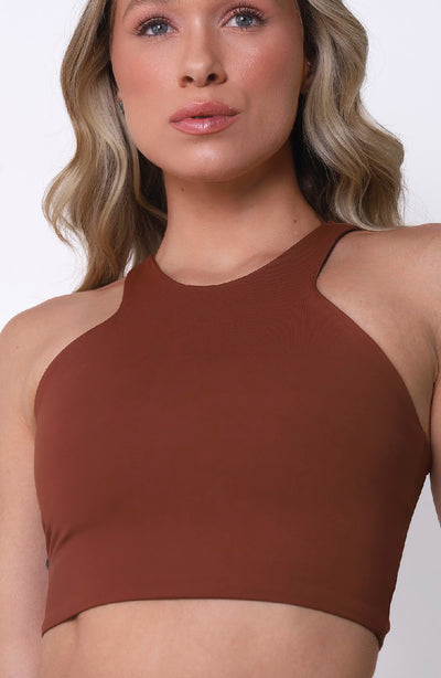 Top Trapézio Glossy Cookie