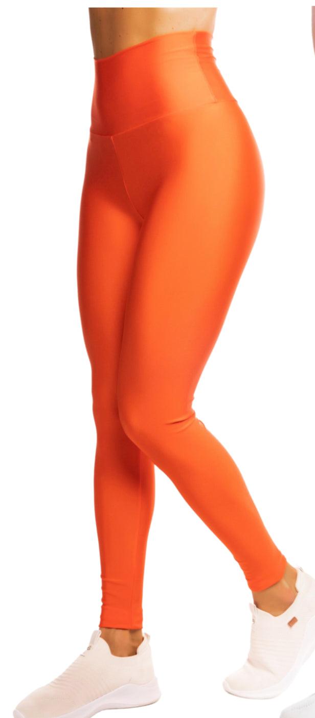 Legging Glossy Tangerina Neon - LubyLu