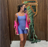 Short Jumpsuit Glossy Hortência - LubyLu