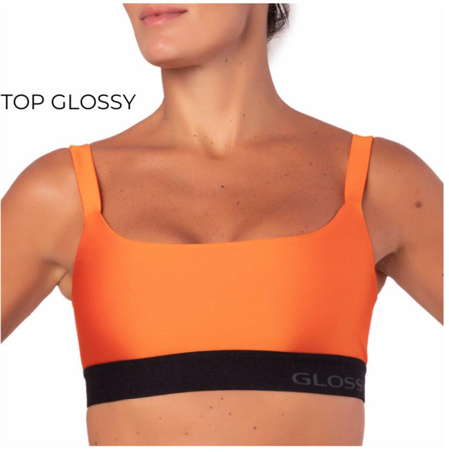 Top Glossy Tangerina Neon - LubyLu