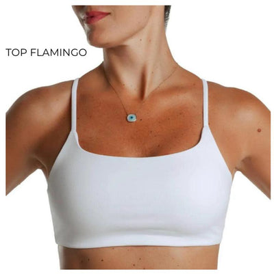 Top Flamingo Branco - LubyLu