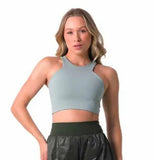 Top Trapézio Glossy Alecrim