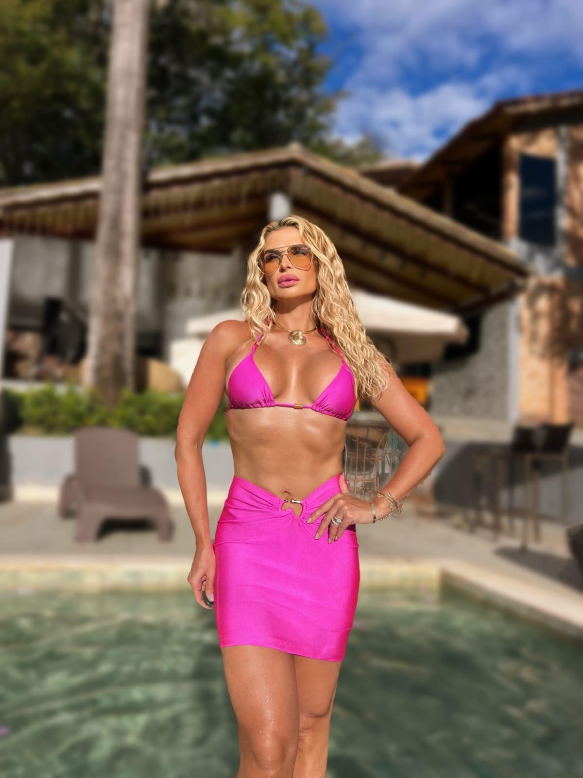 Gold Charm Bikini - Pink