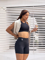 Lapa Arches Shorts Set - Black