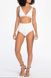 Top Deep V & Tanga Hot Pant Slim - LubyLu