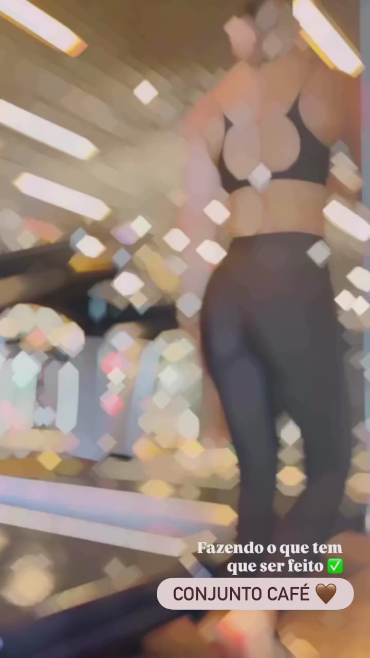 Legging Glossy Coffee