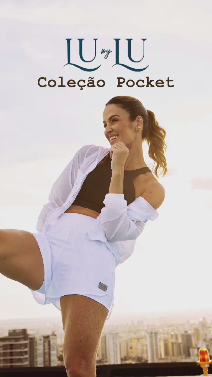 Short Pocket Glossy White